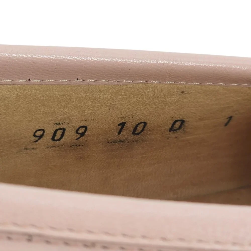 Vintage Pink Exotic Caiman Michele Loisi Italy Mens size 10D Dress Loafers Shoes - Picture 4 of 11